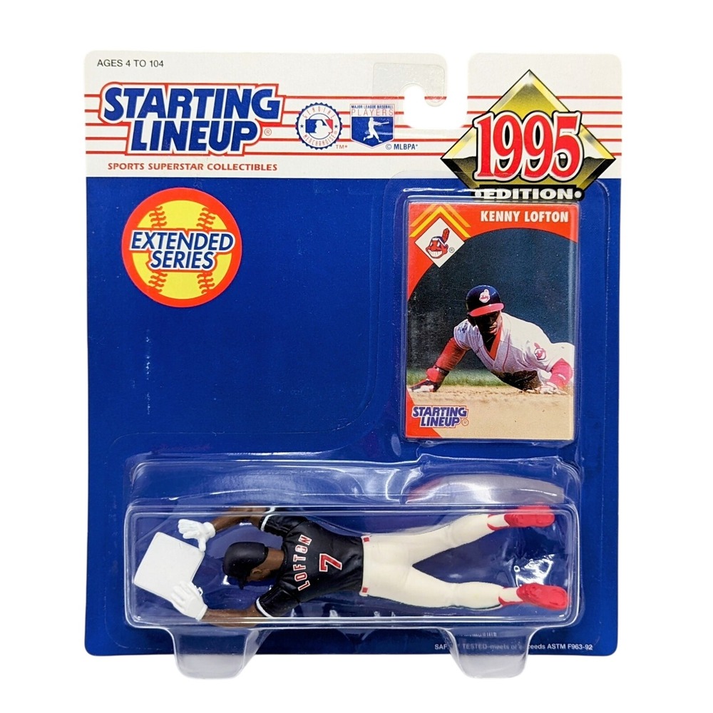 1995 Starting Lineup Kenny Lofton Atlanta Braves Baseball Figure